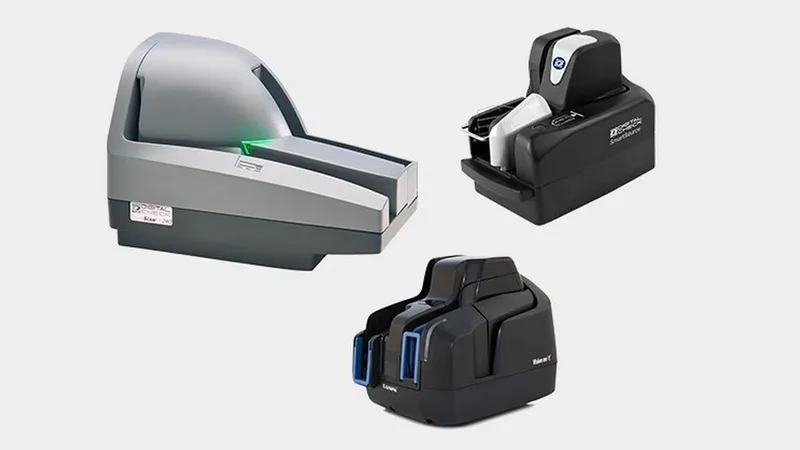 Cheque scanning equipment sold to financial institutions