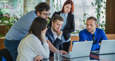 Silex team working with a client